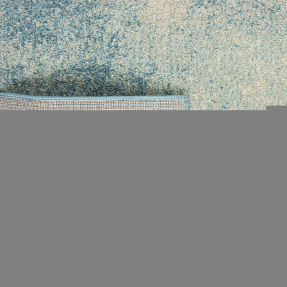 9' X 12' Blue Abstract Power Loom Area Rug