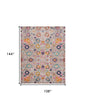 9' X 12' Gray Floral Power Loom Area Rug
