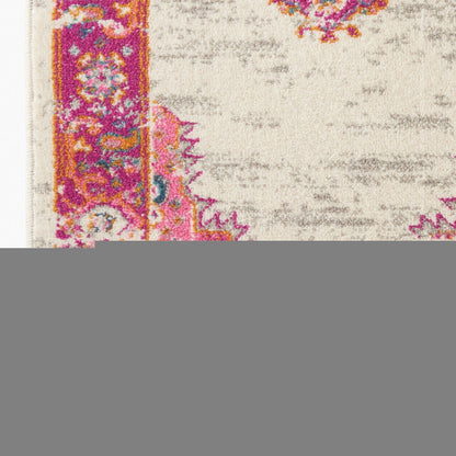 9' X 12' Pink Floral Power Loom Area Rug