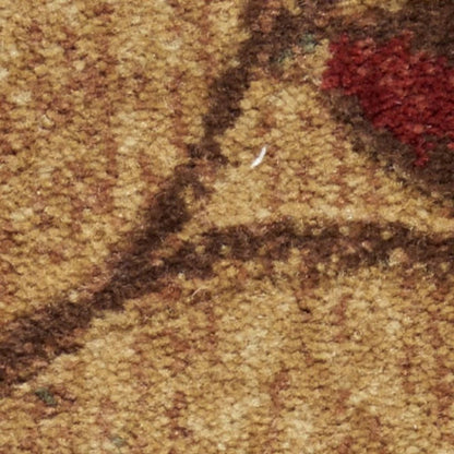 7' X 10' Brown Floral Power Loom Area Rug