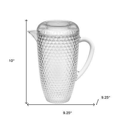 2.5 Quart Clear Diamond Acrylic Serving Pitcher