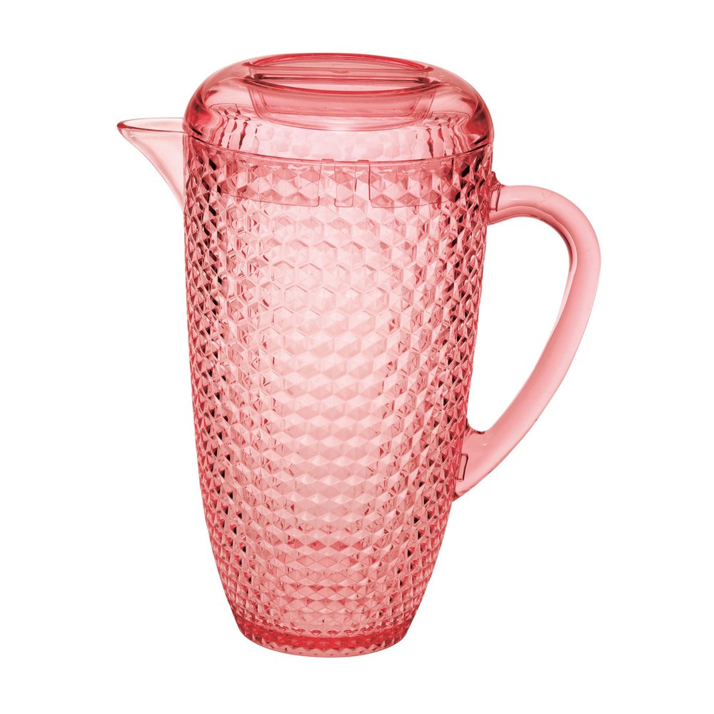 Blue Acrylic Convex Curve Shape Stemless Pitcher