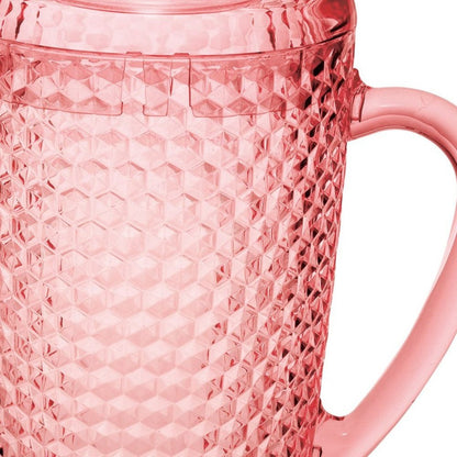 Blue Acrylic Convex Curve Shape Stemless Pitcher