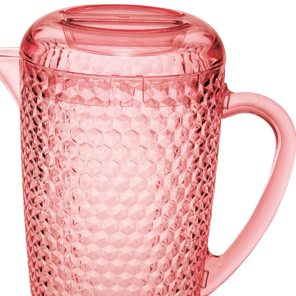 2.5 Quart Pink Diamond Acrylic Pitcher