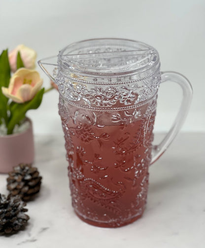 Clear Acrylic Convex Curve Shape Stemless Pitcher