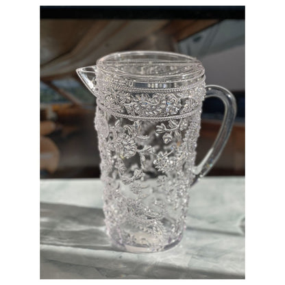 Clear Acrylic Convex Curve Shape Stemless Pitcher