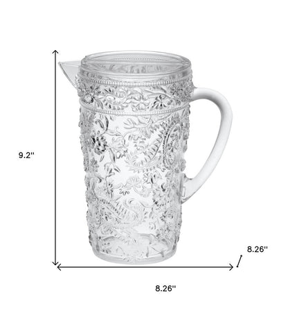 Clear Acrylic Convex Curve Shape Stemless Pitcher