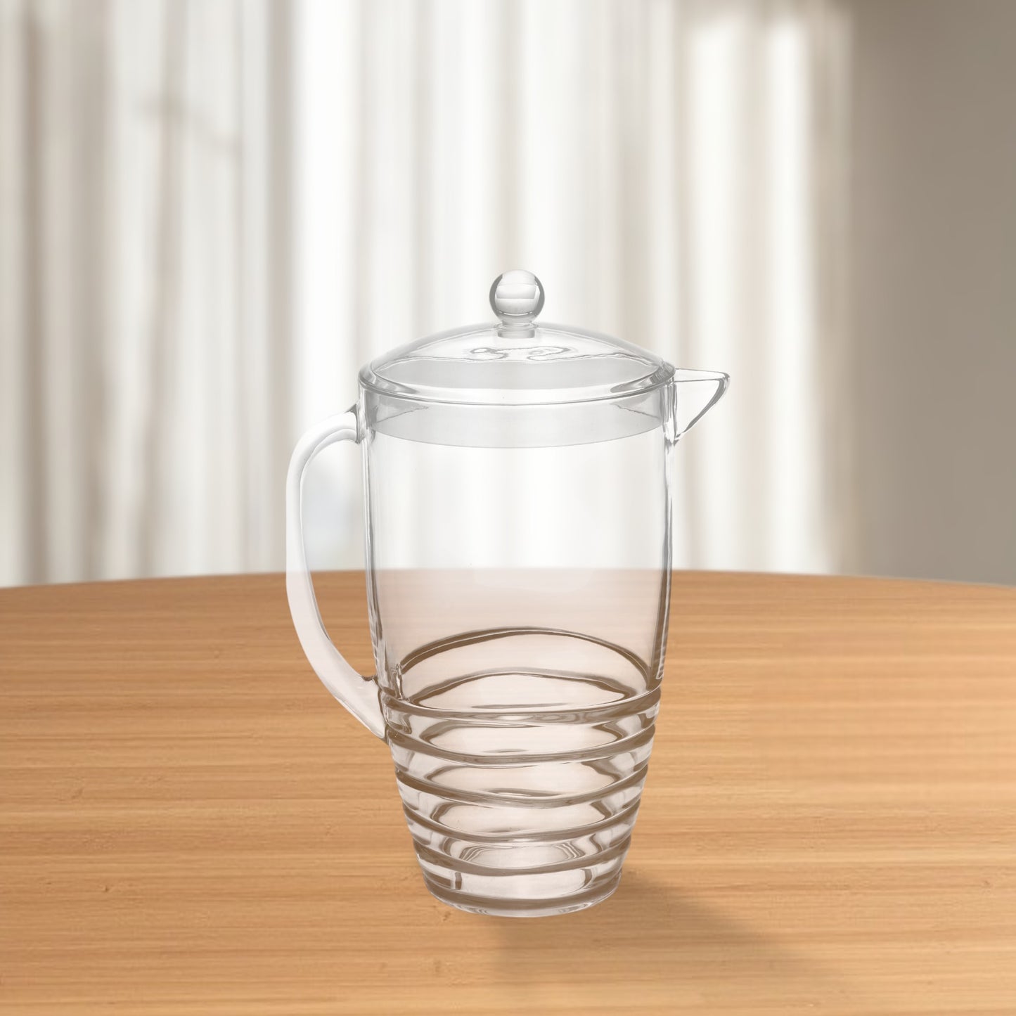 2.5 Quart Clear Swirl Acrylic Pitcher