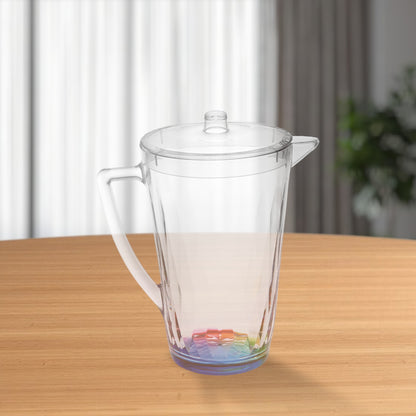 2.5 Clear and Rainbow Diamond Acrylic Pitcher