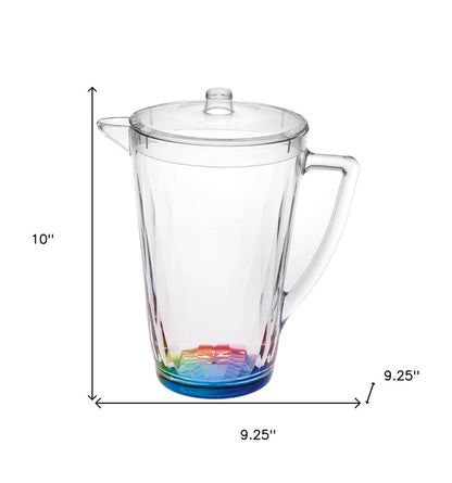 Clear Acrylic Convex Curve Shape Stemless Pitcher
