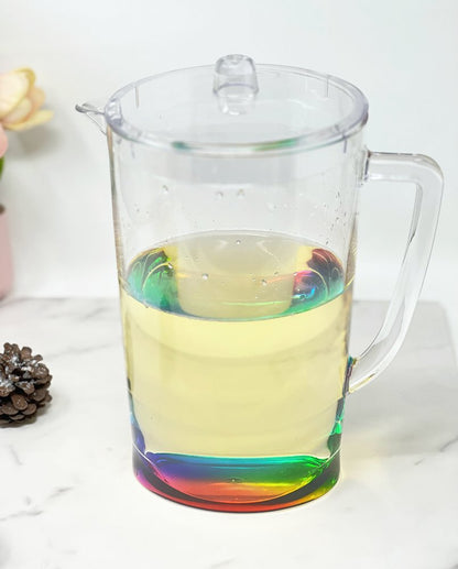 Clear Acrylic Convex Curve Shape Stemless Pitcher