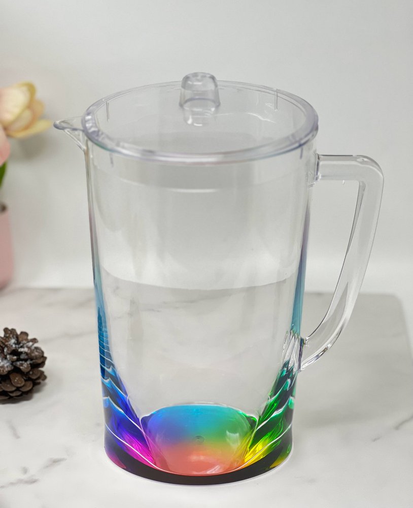 Clear Acrylic Convex Curve Shape Stemless Pitcher