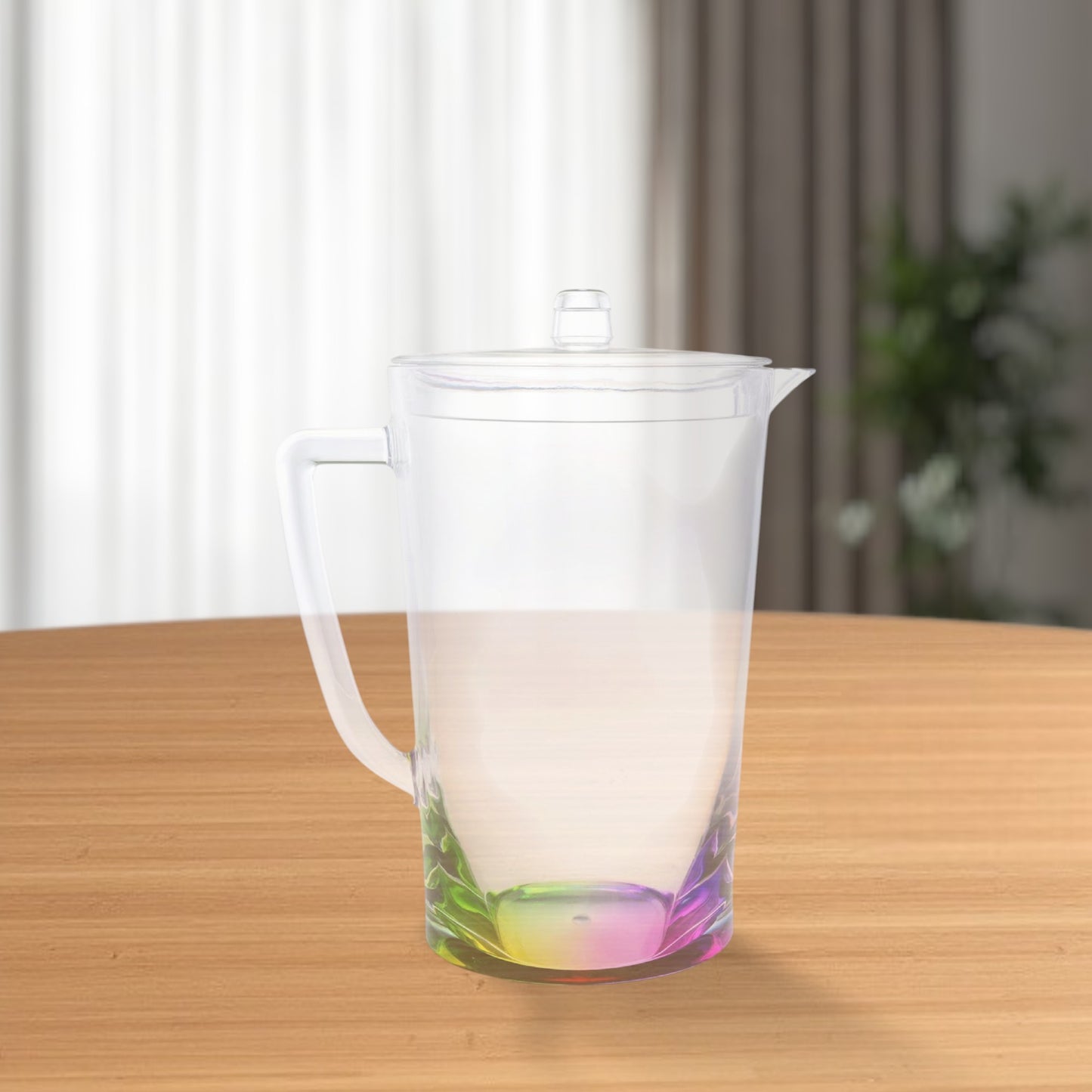 2.75 Quart Clear and Rainbow Acrylic Pitcher