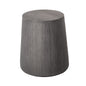 18" Ebony Solid Wood Round End Table