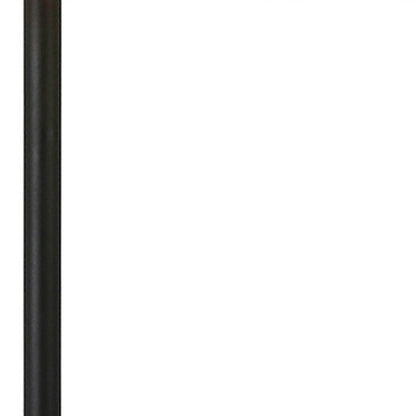 27" Gray and Black Concrete Table Lamp With White Drum Shade