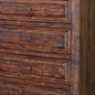 37" Chocolate Solid Wood Five Drawer Dresser