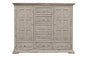 64" White Solid Wood Seven Drawer Gentlemans Chest