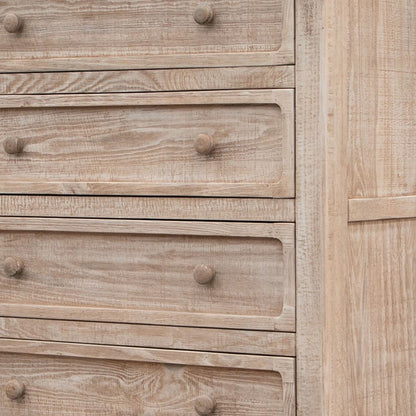 40" Natural Solid Wood Four Drawer Chest