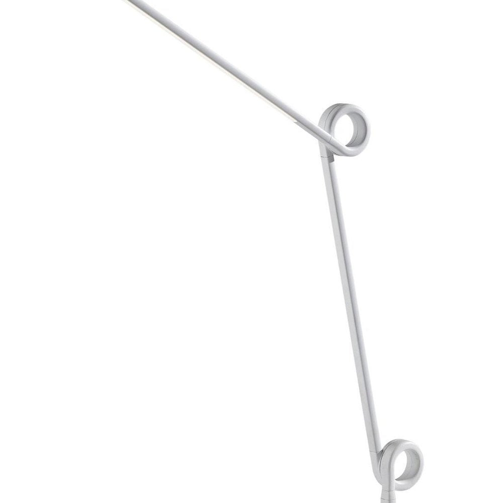 35" White Metal Novelty Desk Table Lamp