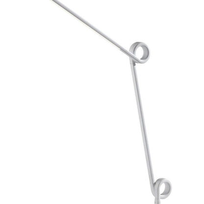 35" White Metal Novelty Desk Table Lamp