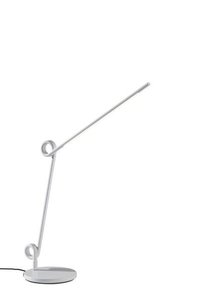 35" White Metal Novelty Desk Table Lamp
