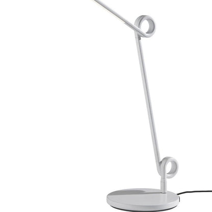 35" White Metal Novelty Desk Table Lamp