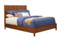 Brown Solid Wood King Bed Frame