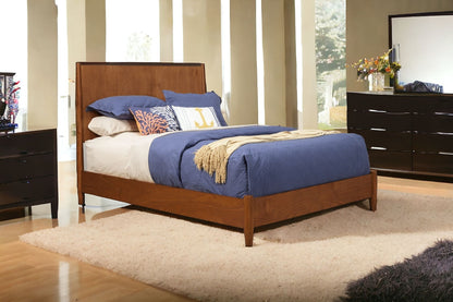 Brown Solid and Manufactured Wood King Bed