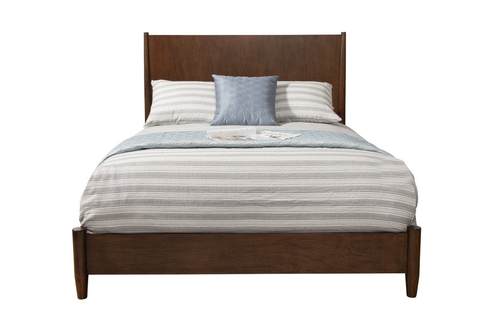 Walnut Solid Wood King Bed Frame