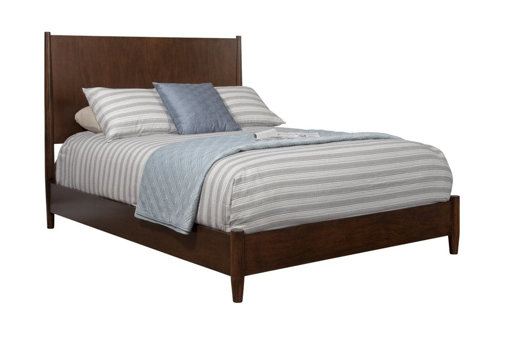 Walnut Solid Wood King Bed Frame