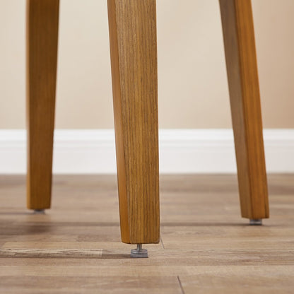 Black and Dark Brown Upholstered Faux Leather Dining Arm Chair