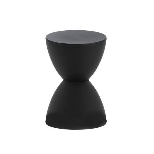 17" Black Heavy Duty Plastic Round End Table