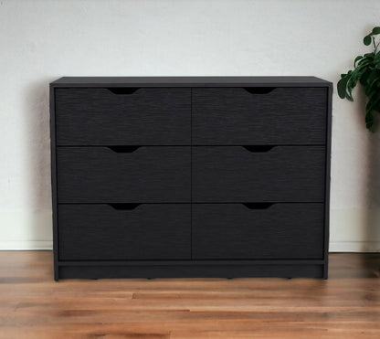 42" Black Four Drawer Dresser