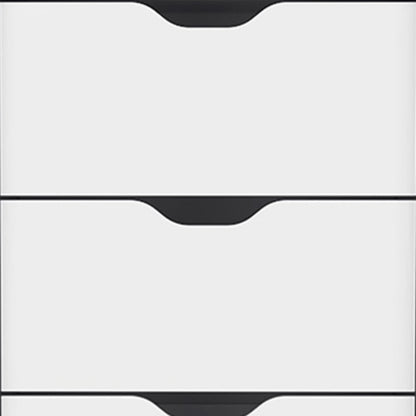 18" White Five Drawer Standard Chest