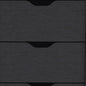 18" Black Five Drawer Standard Chest