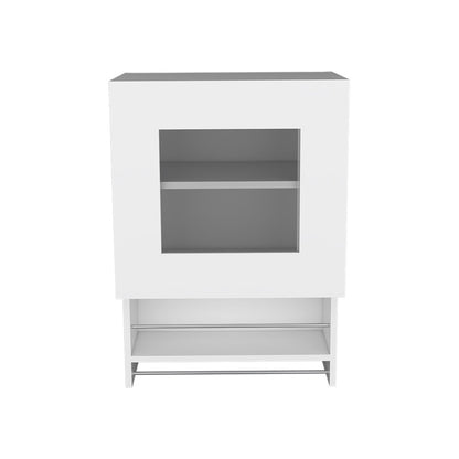 20" White Wall mounted Accent Cabinet With One Shelf