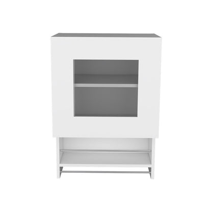 20" White Wall mounted Accent Cabinet With One Shelf