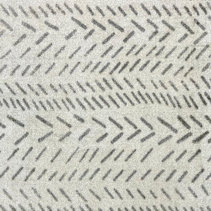 2' X 3' Taupe Abstract Machine Tufted Area Rug With UV Protection