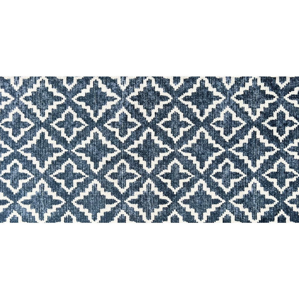 2' X 4' Navy Blue Moroccan Machine Tufted Area Rug With UV Protection