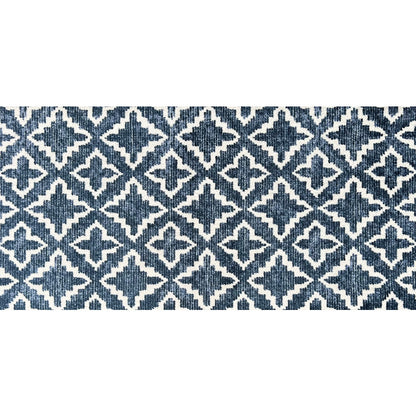 2' X 4' Navy Blue Moroccan Machine Tufted Area Rug With UV Protection