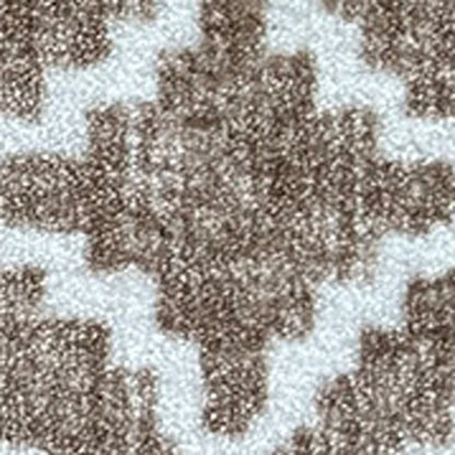 2' X 3' Sand Moroccan Machine Tufted Area Rug With UV Protection