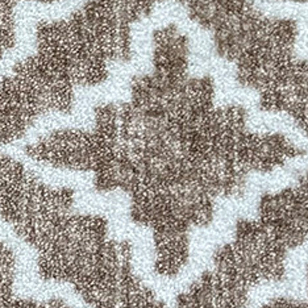 2' X 3' Sand Moroccan Machine Tufted Area Rug With UV Protection