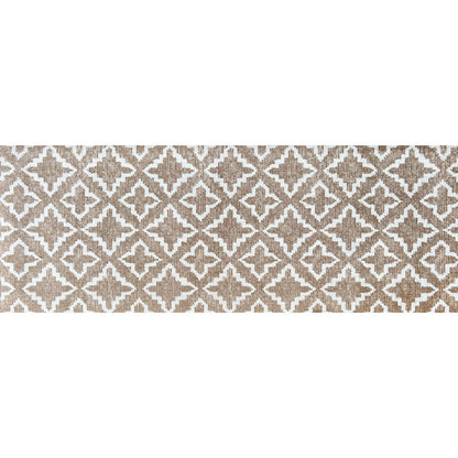 2' X 6' Sand Moroccan Machine Tufted Runner Rug With UV Protection