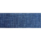 2' X 6' Navy Blue Striped Washable Runner Rug With UV Protection