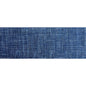 2' X 6' Navy Blue Striped Washable Runner Rug With UV Protection