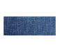 2' X 6' Navy Blue Striped Washable Runner Rug With UV Protection