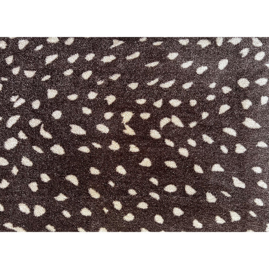 2' X 3' Chocolate Animal Print Washable Area Rug With UV Protection