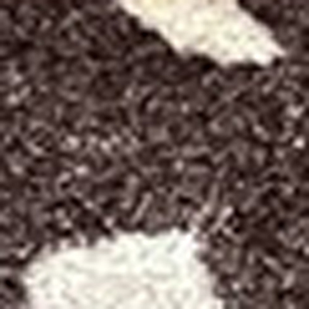 2' X 4' Chocolate Animal Print Washable Area Rug With Uv Protection