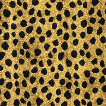 2' X 3' Bronze Leopard Print Washable Area Rug With UV Protection