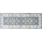 2' X 6' Gray Oriental Washable Runner Rug With UV Protection